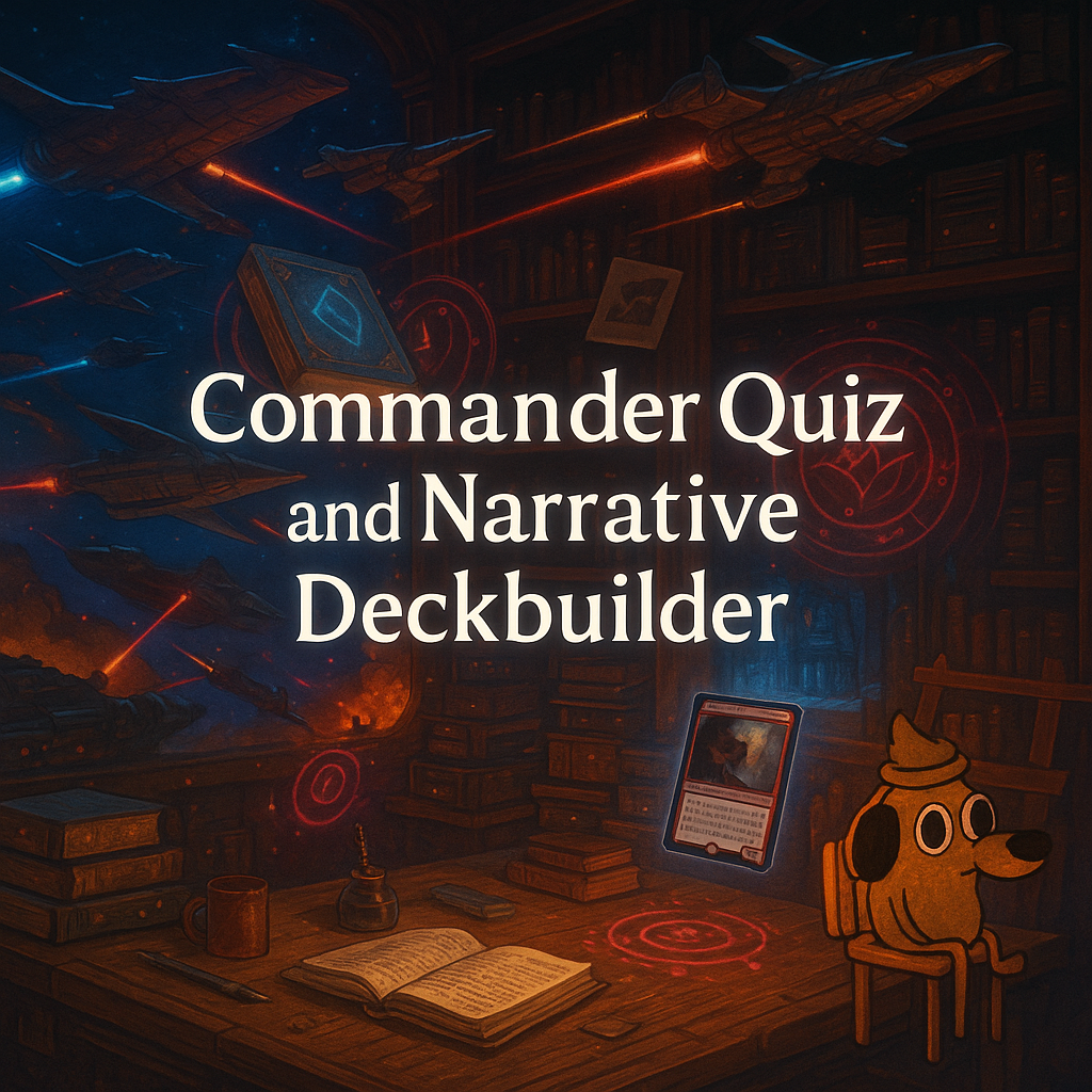 The Commander Quiz + Narrative Deckbuilder Are Live